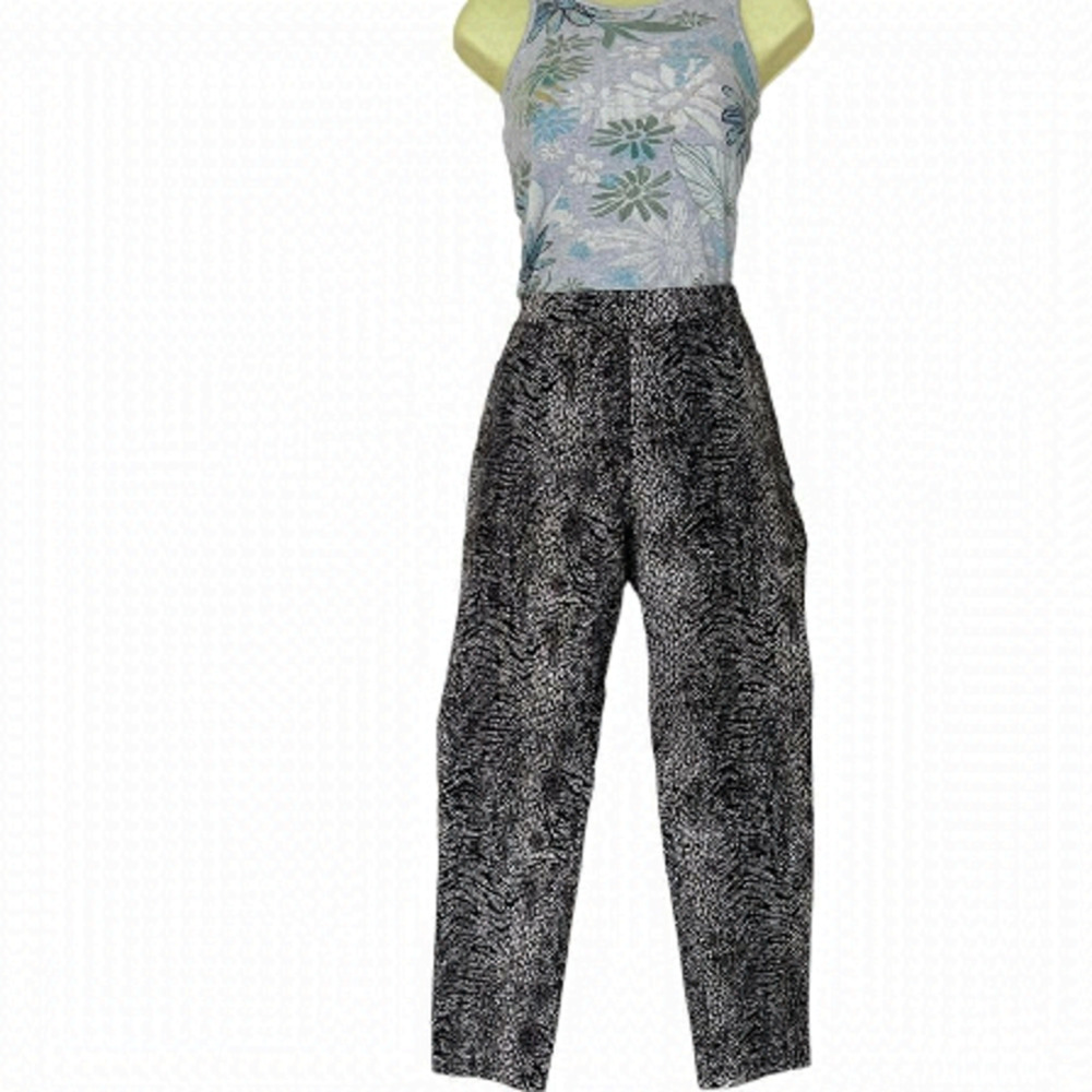 Lace Casual Stretchy High Waisted Skinny-Slim leg Women's Brown Jeggings. Large